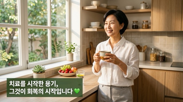 공황장애 증상 치료 후 일상 회복 건강한 삶 희망 마무리 이미지