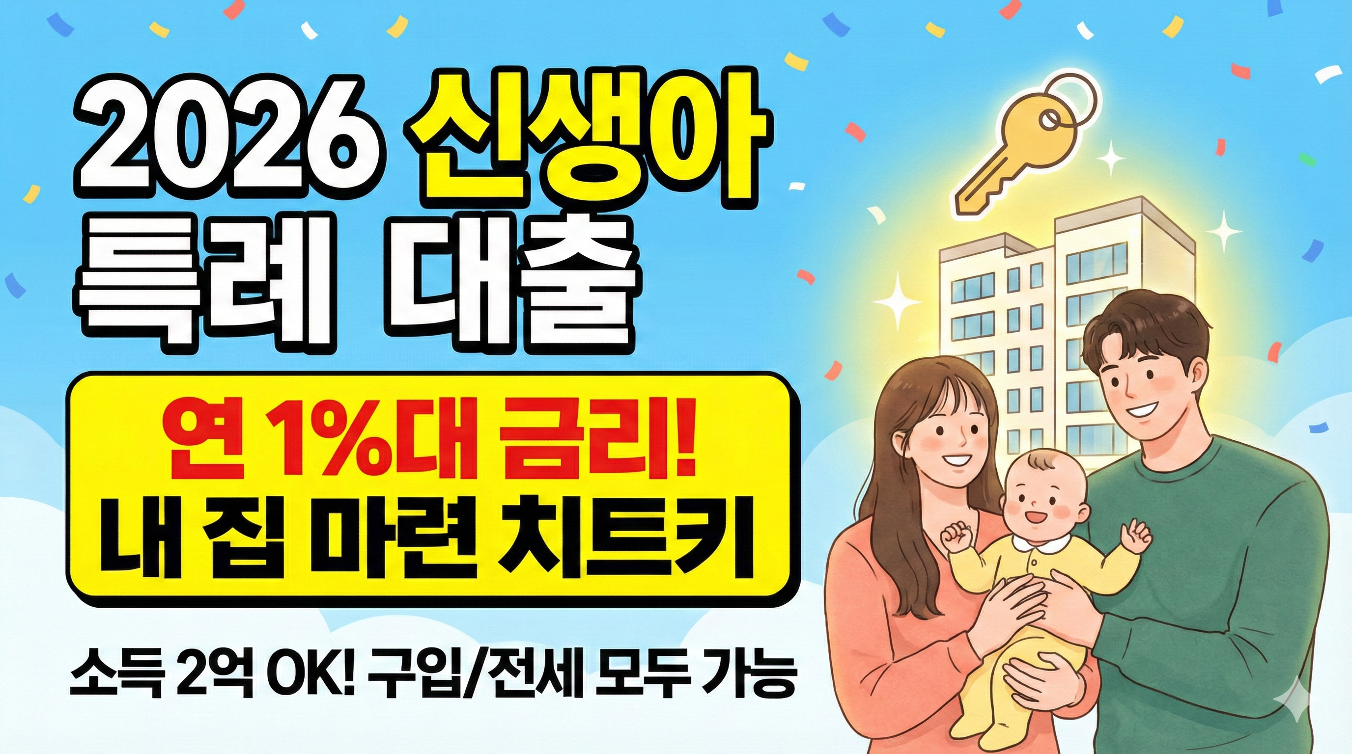 [2026] 신생아 특례 대출 총정리