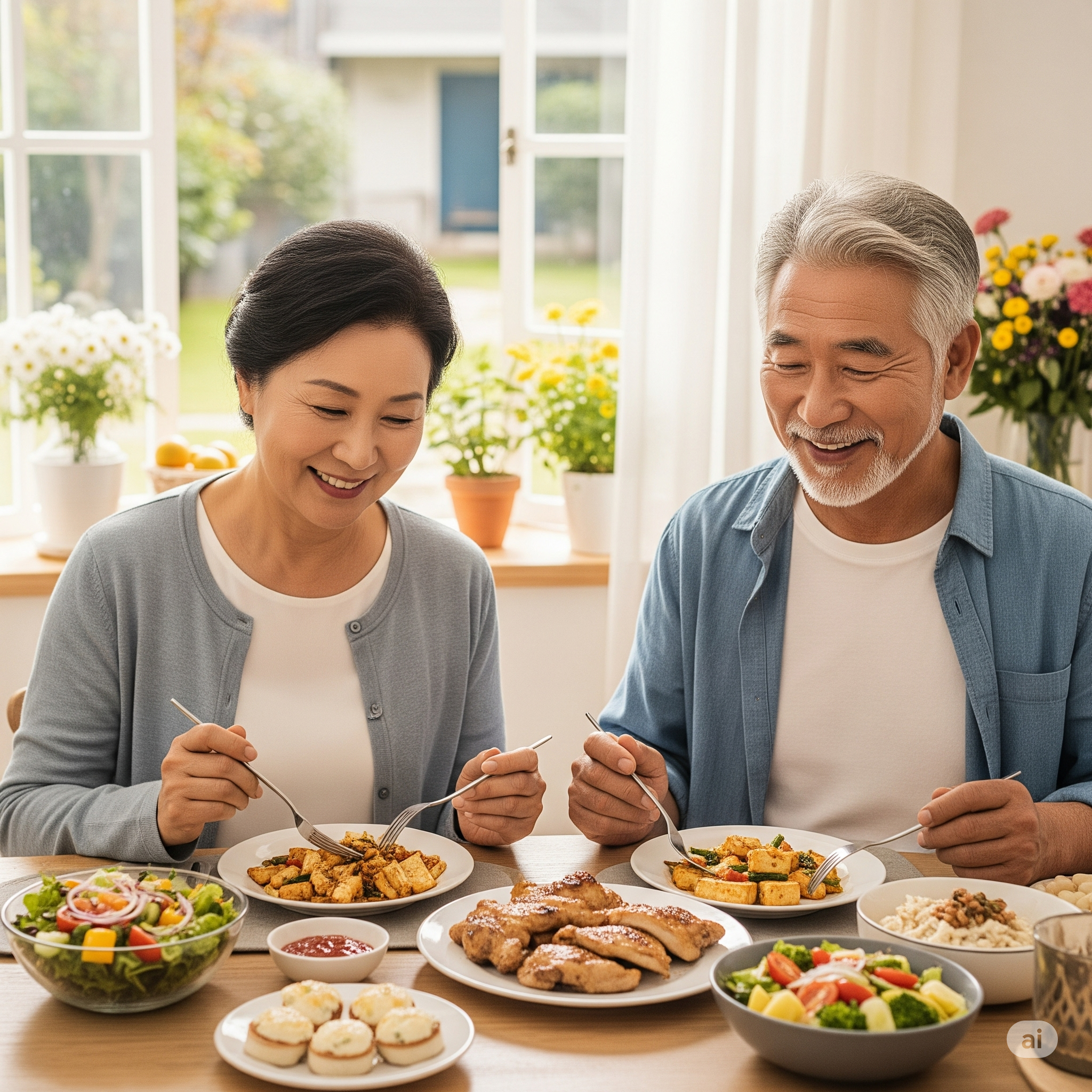 풍부한 영양! 60대 고단백 식단