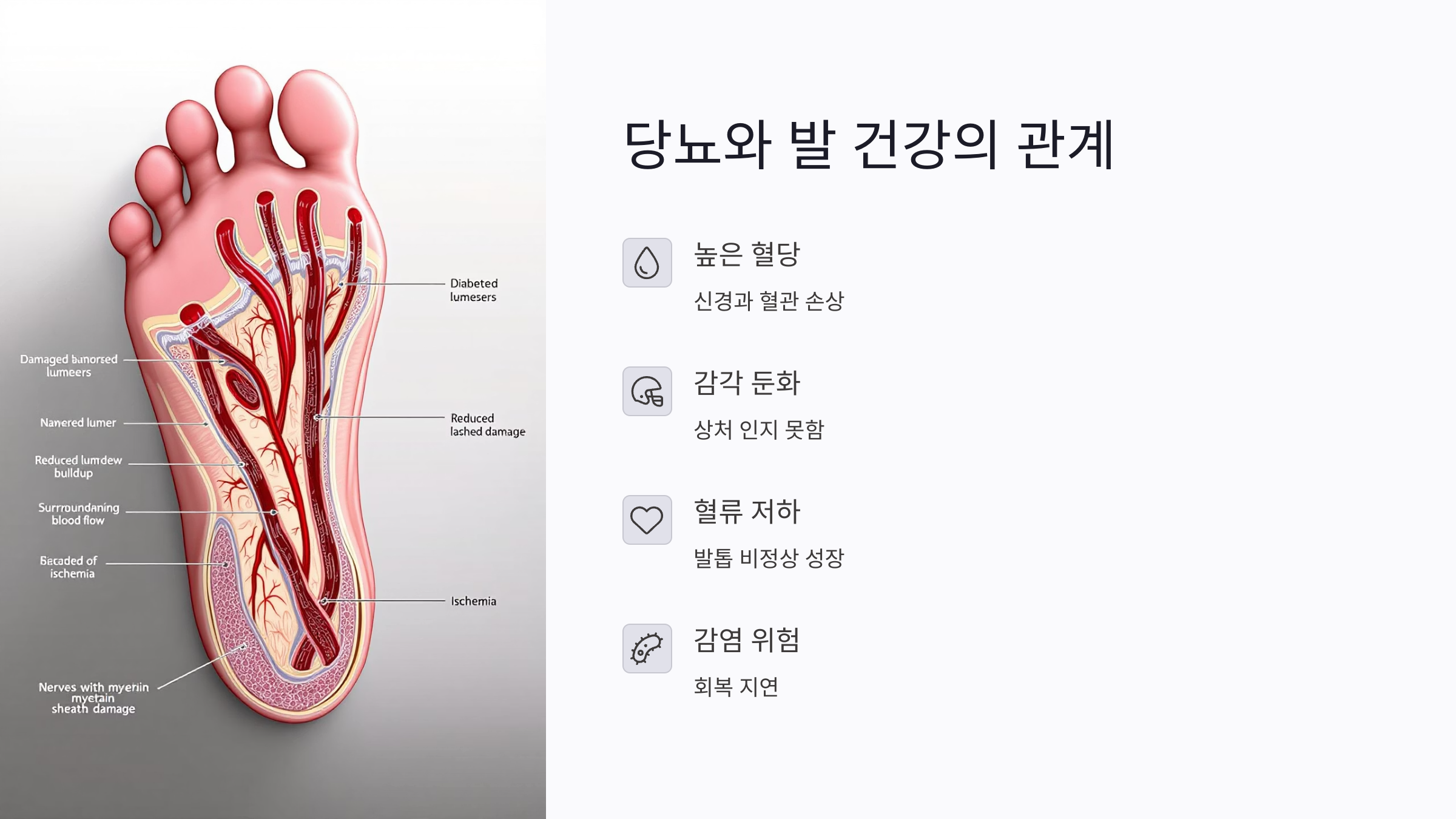 당뇨와 발 건강의 관계: 왜 ‘당뇨 발질환’이 위험한가요?