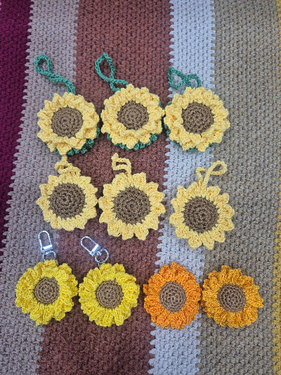 코바늘 해바라기 뜨기 🌻 실로 피어나는 작은 태양