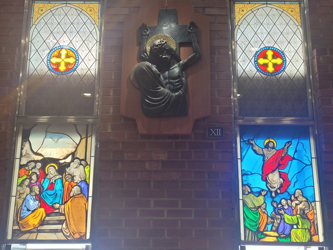 서울 서원동성당 스테인드글라스, 십자가의 길