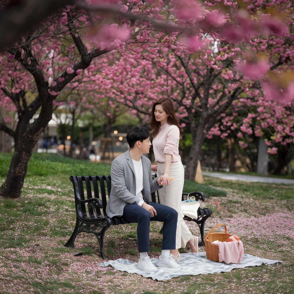 벚꽃놀이 예시