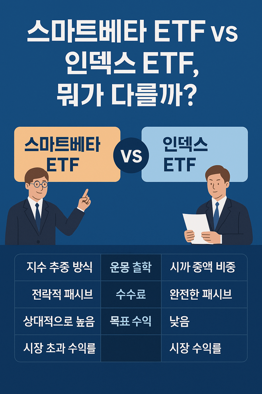 스마트베타 ETF vs 인덱스 ETF, 뭐가 다를까?