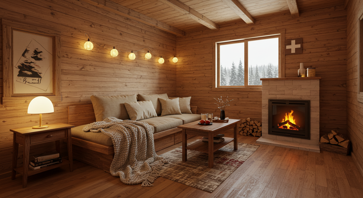 작은 집 속 스위스 샬레 만들기