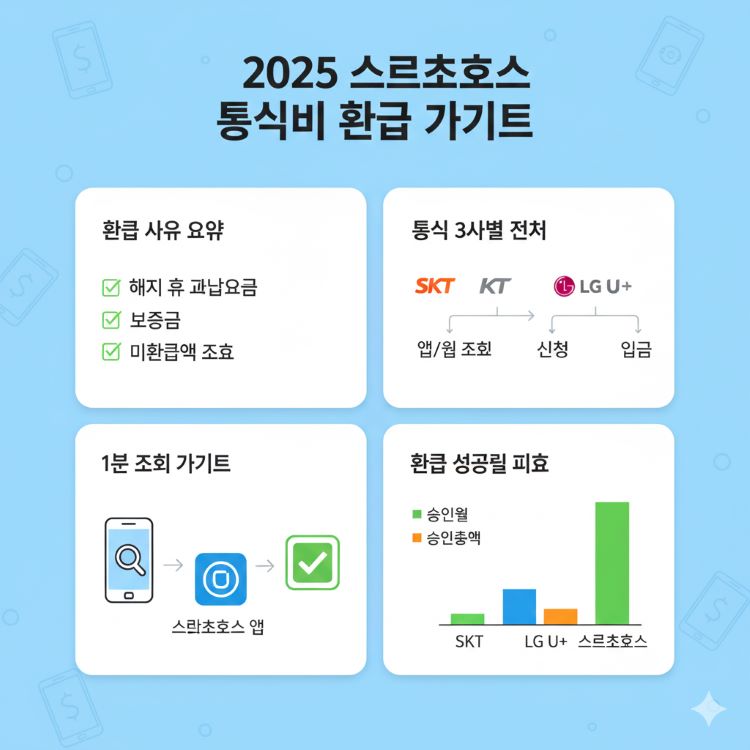 통신비 환급금, 스마트초이스로 1분 만에 찾기