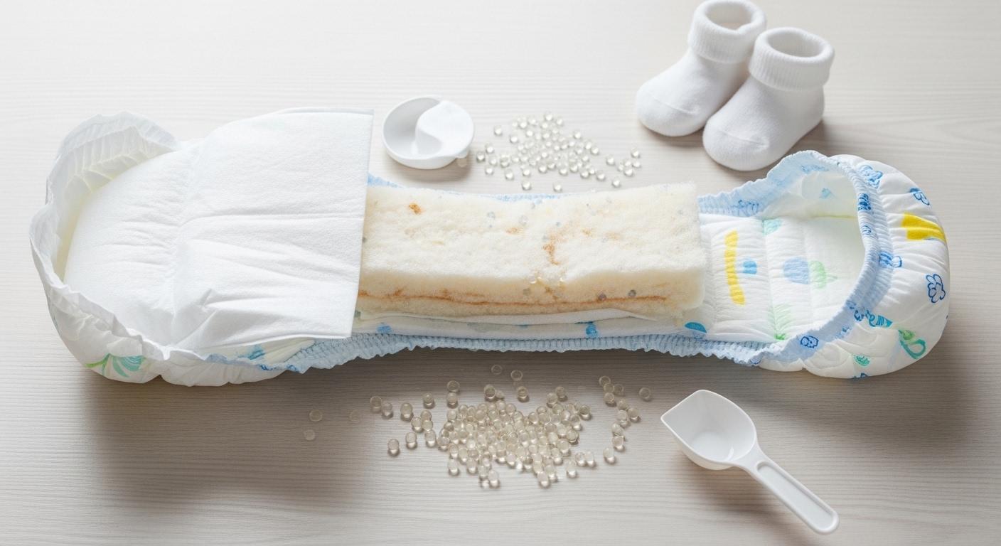 기저귀 속에 뭐가 있을까