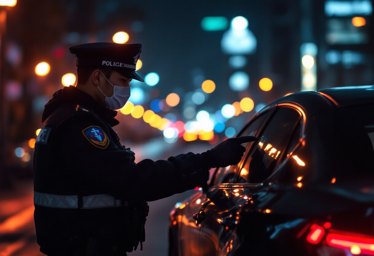 음주운전 단속 현장