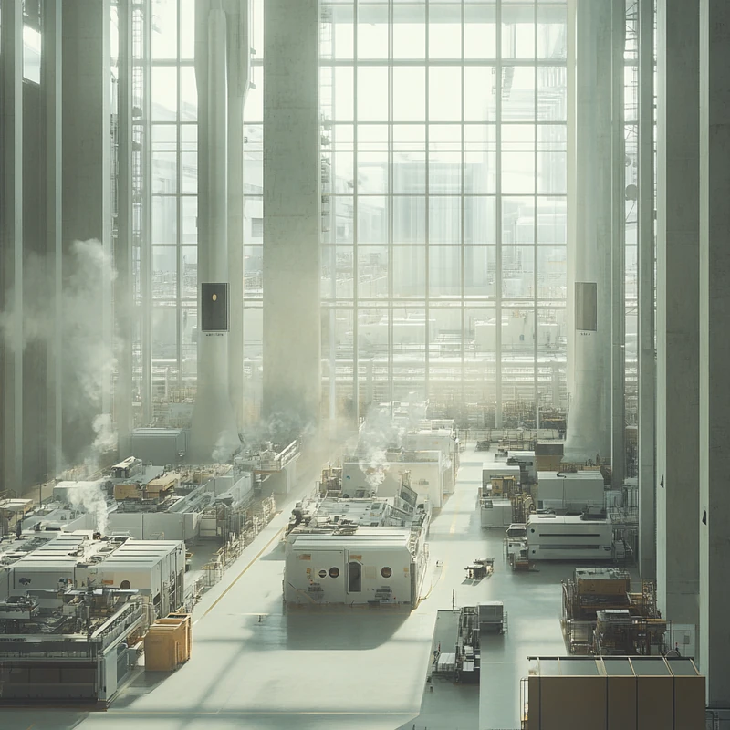 삼성전자 공장에서의 시각적 이야기는 기업에 대한 직접 투자를 상징하며 안정성과 성장 잠재력을 강조합니다.