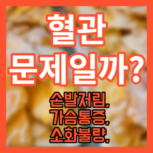 손발저림, 가슴통증, 소화불량, 혹시 혈관 막힘 증상일까!?