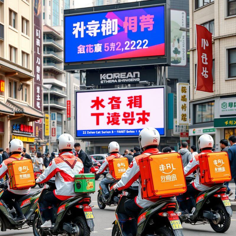 중국 배달업체의 한국점령