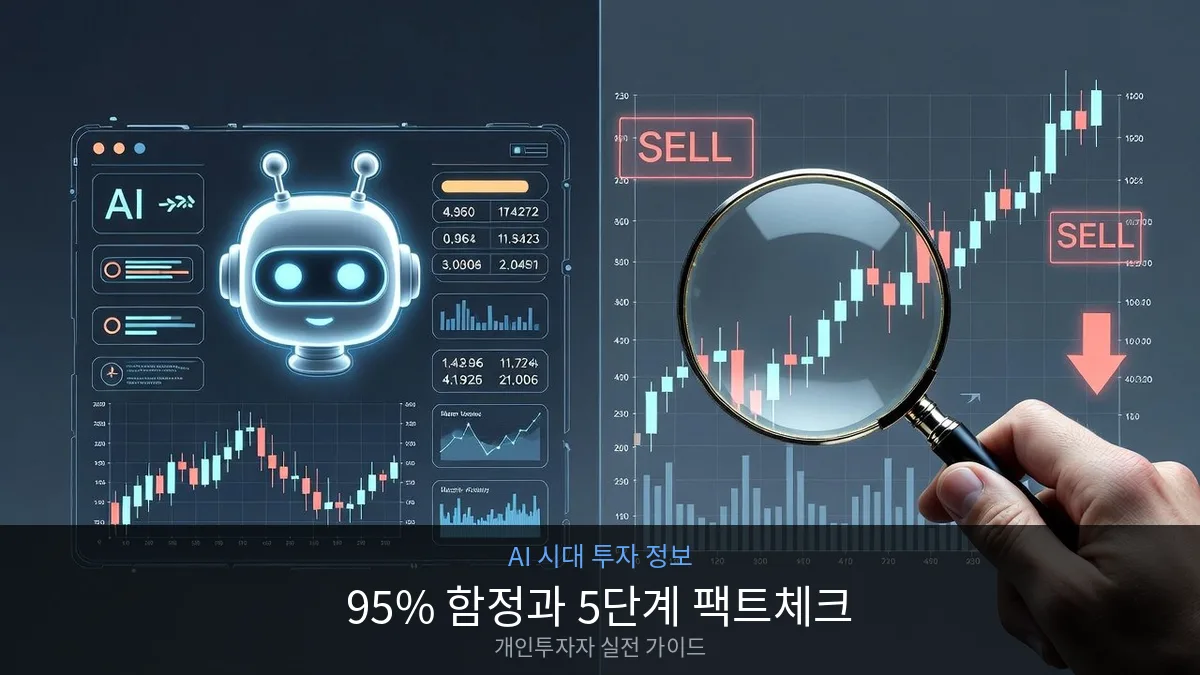 AI 투자 정보 검증 — 챗봇 화면과 주식 차트를 교차 확인하는 투자자