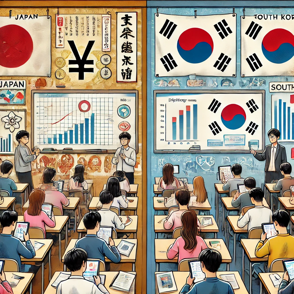 한일 청소년 경제비교 이미지