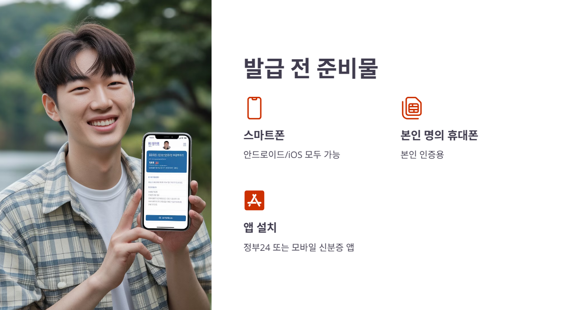 발급 전 준비물