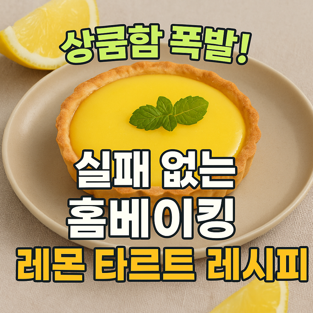홈베이킹 레몬 타르트