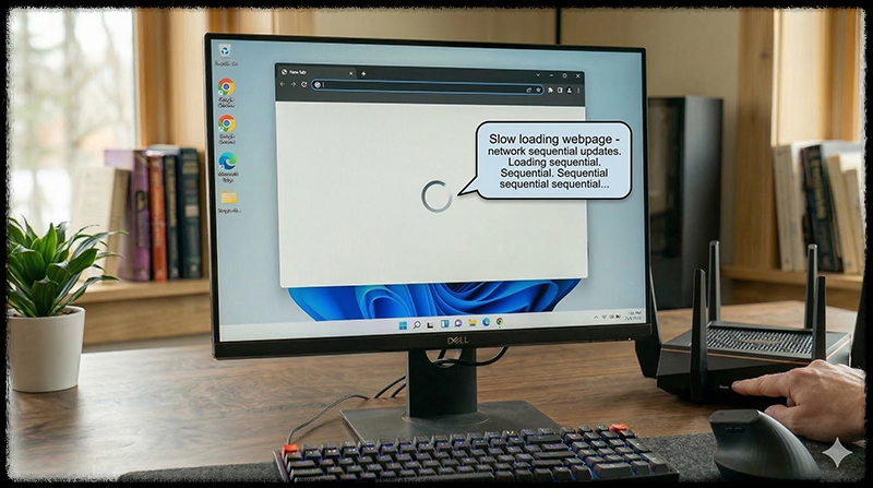 와이파이 공유기를 재부팅하는 모습