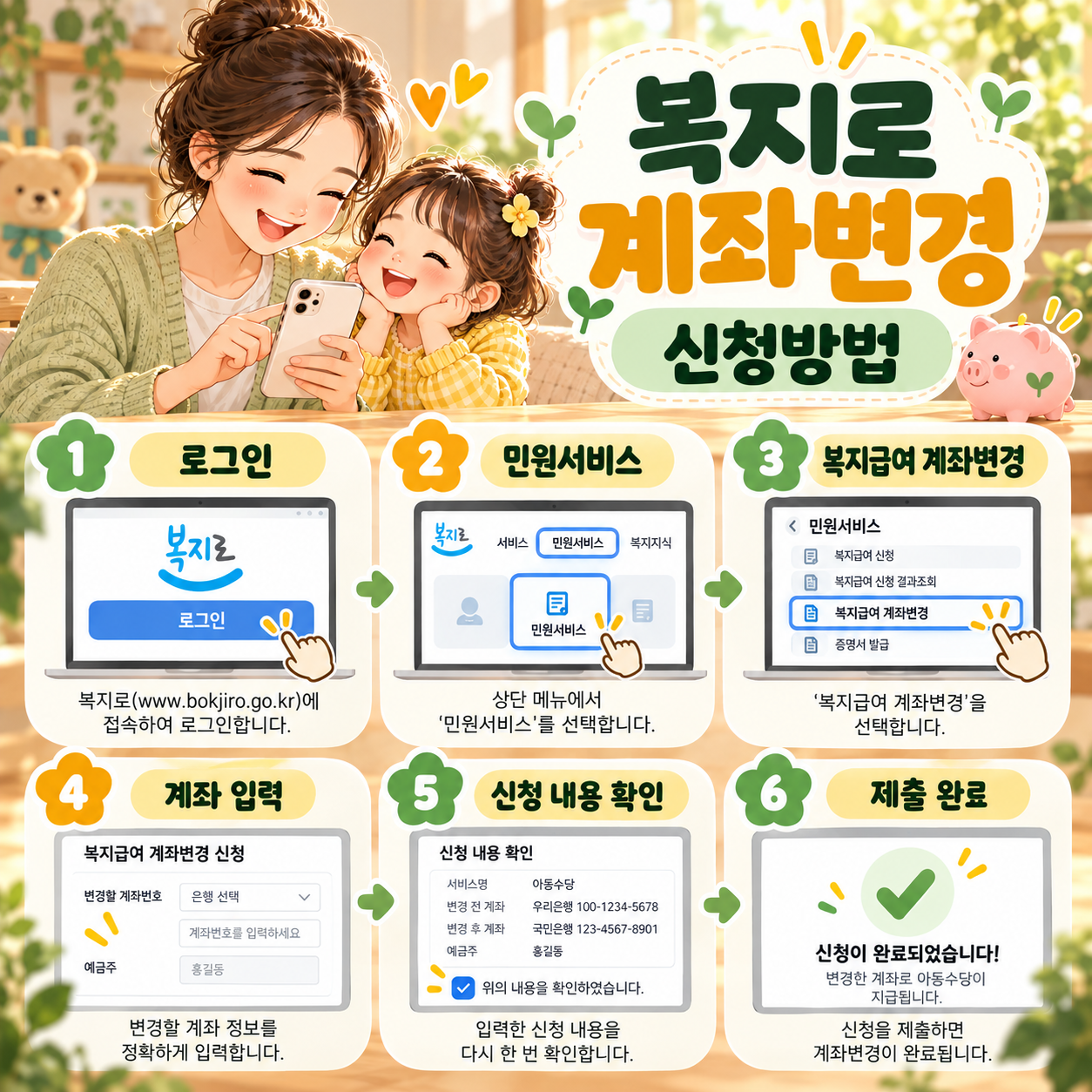 아동수당 계좌변경