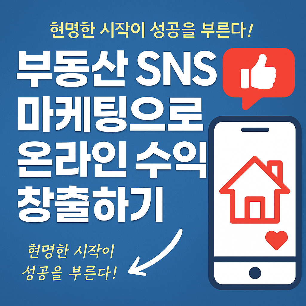 부동산 SNS 마케팅으로 온라인 수익 창출하기