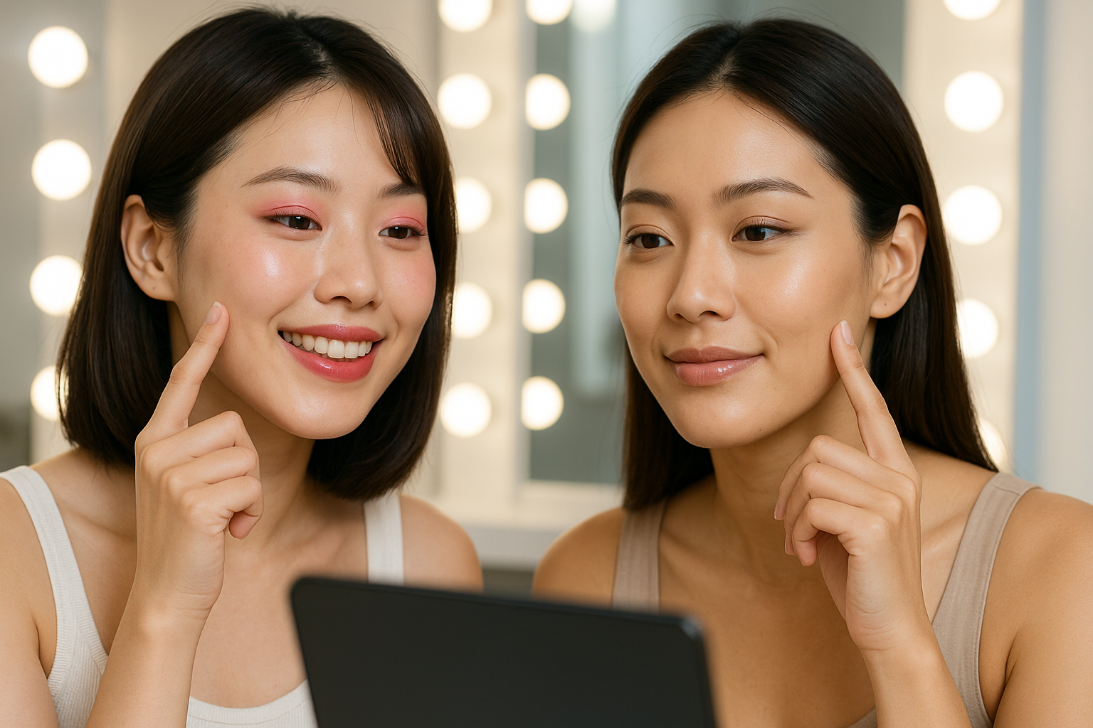 피부톤 보정 메이크업