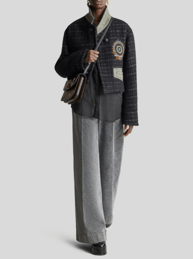 에트로 체크자켓