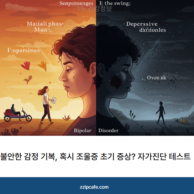 불안한 감정 기복, 혹시 조울증 초기 증상? 자가진단 테스트