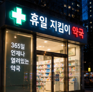 휴일지킴이약국 주말 및 명절 연휴 문 여는 약국 조회 방법
