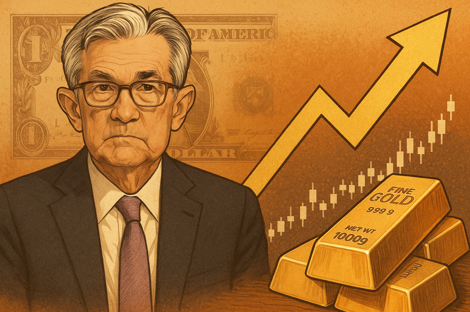 파월 금리 인하 발언과 국제 금값 영향 심층 분석 관련 이미지