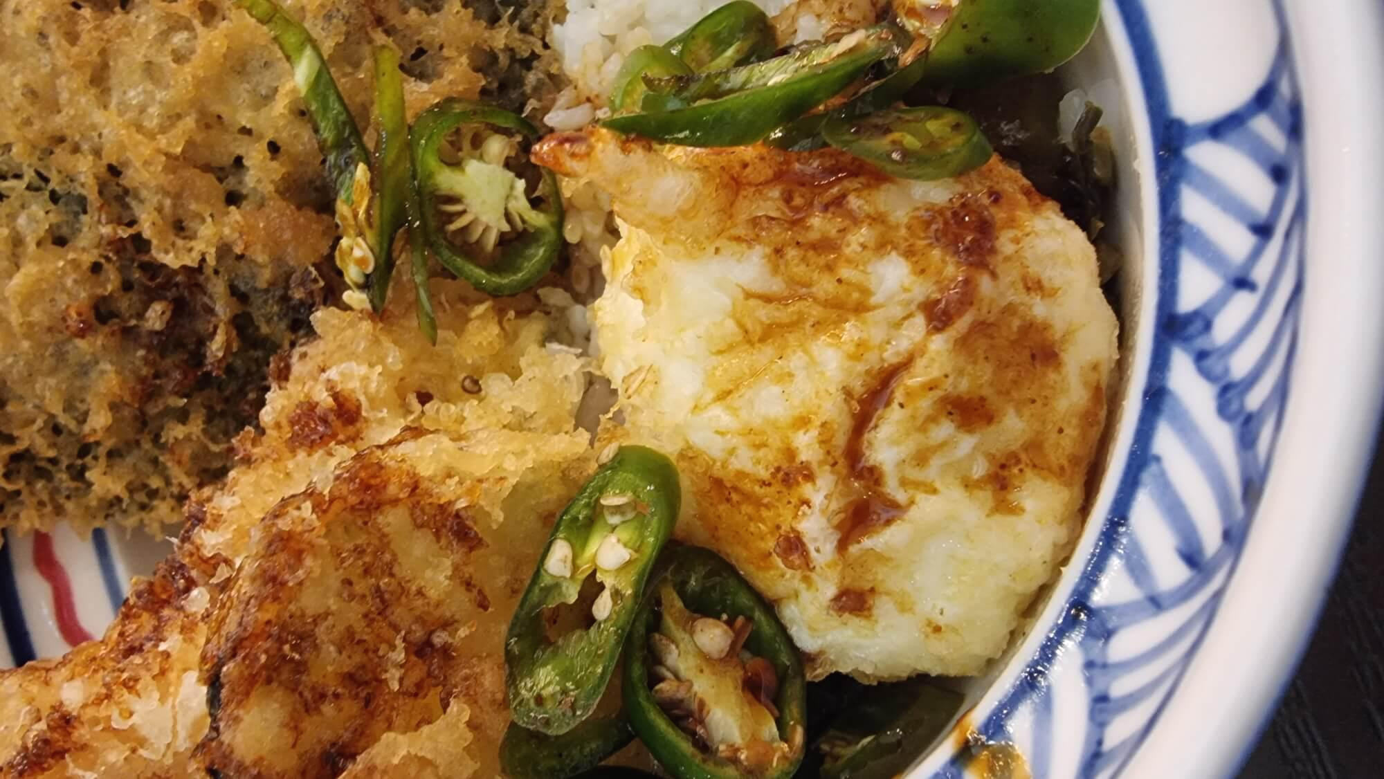 저스트텐동 수란 확대 사진