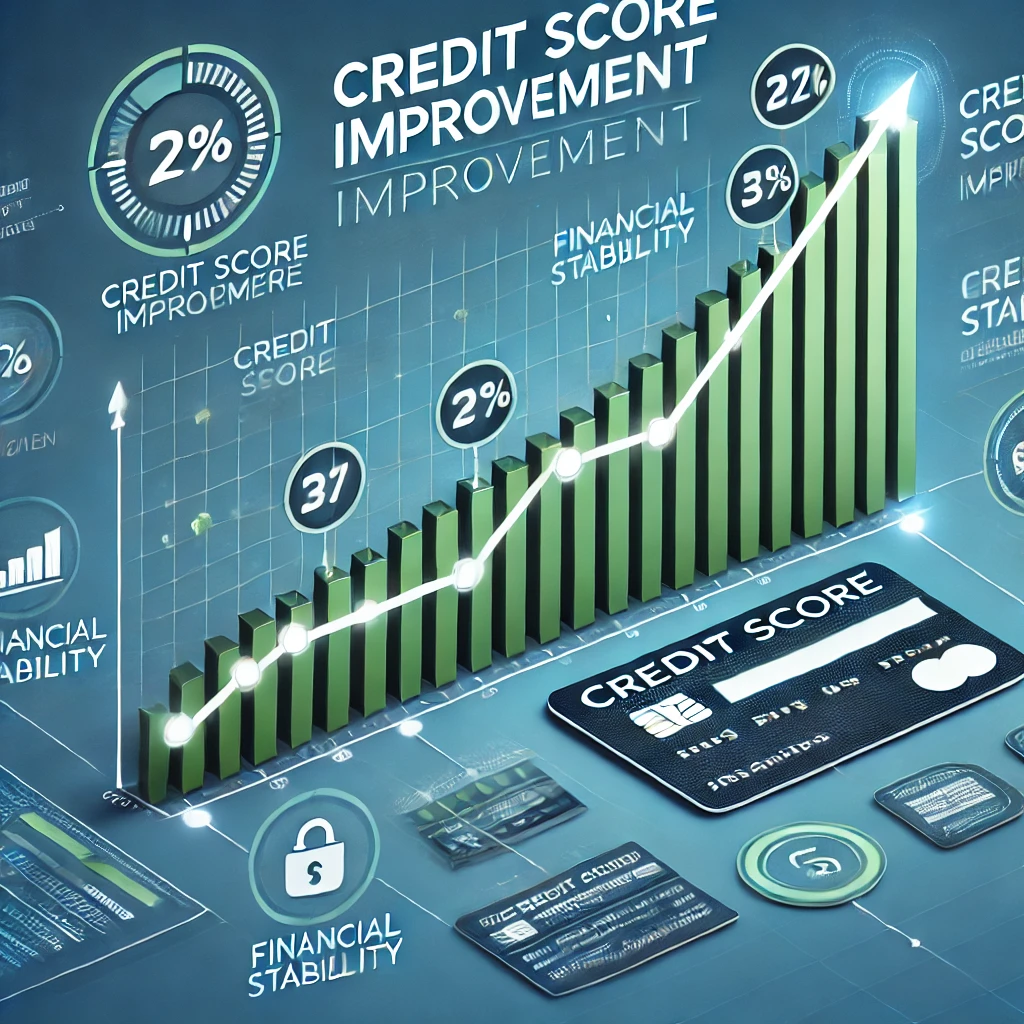 신용점수 상승 그래프 이미지입니다! 📈 신용점수 개선과 금융 안정성을 강조하는 디자인으로 제작했습니다.