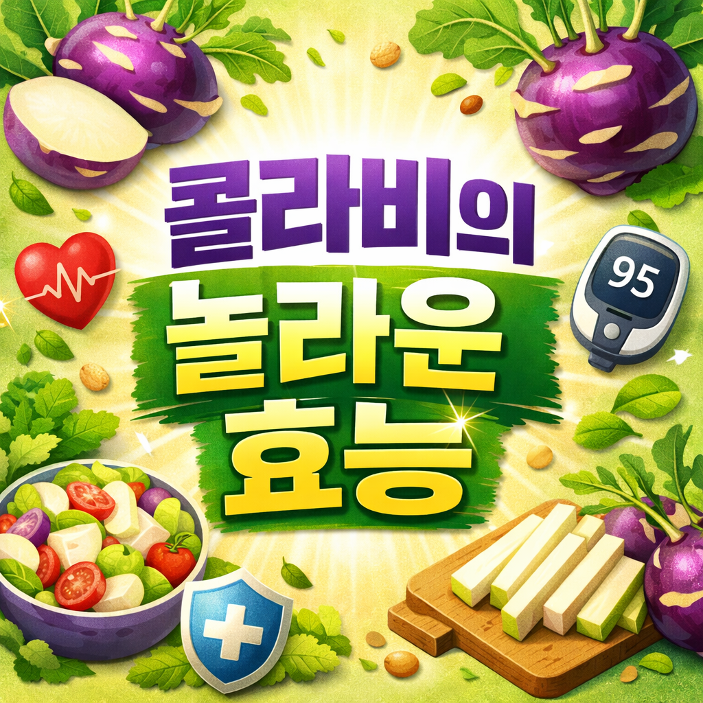 콜라비의 놀라운 효능