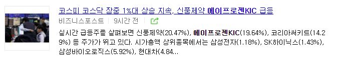 에이프로젠 KIC 주가 전망