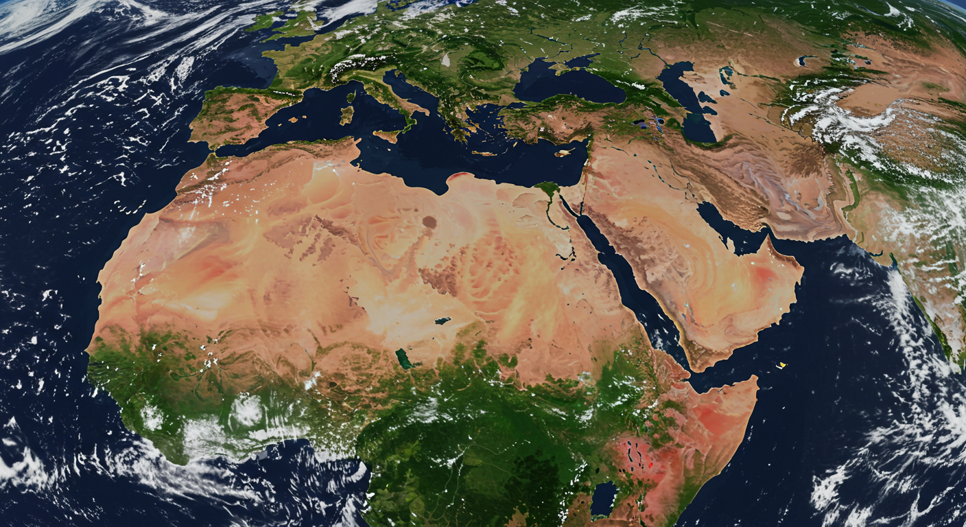 위성에서 본 대기 오염 지도