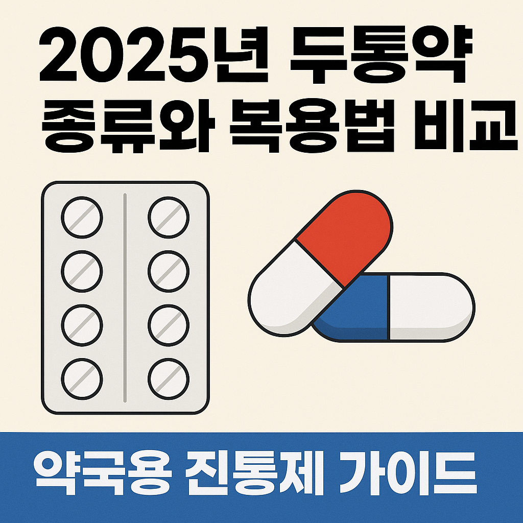 2025년 두통약 종류와 복용법 비교 ❘ 약국용 진통제 가이드