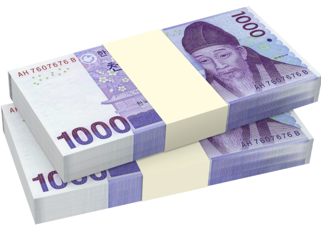 천원짜리 다발 두개