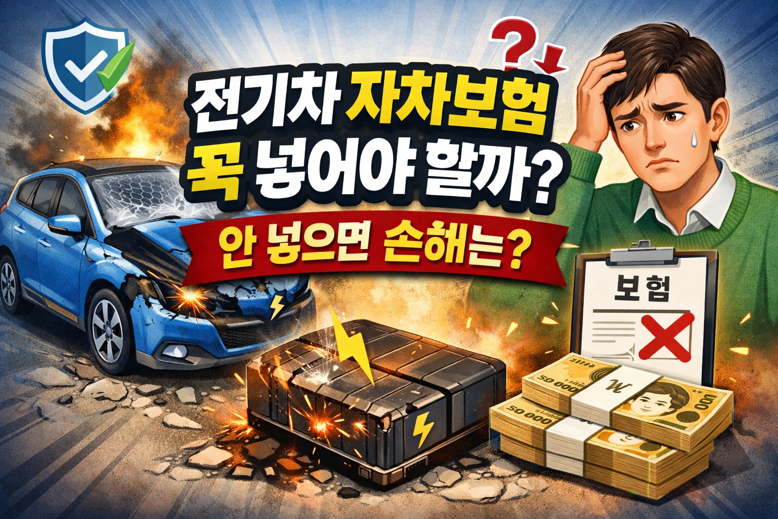 전기차 자차보험 꼭 넣어야 할까 안 넣으면 손해 보는 경우