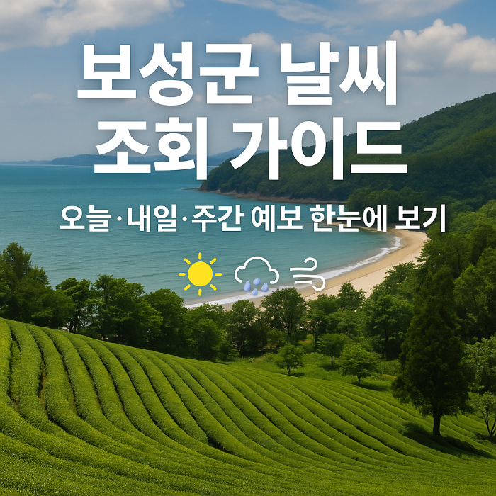 보성군 날씨 조회