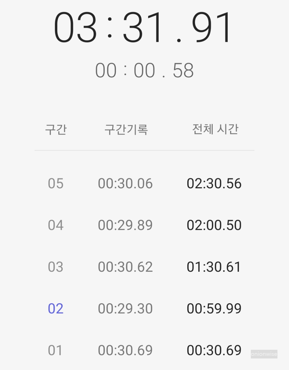 2024년 4월 17일 오전 30초 플랭크 4세트 기록