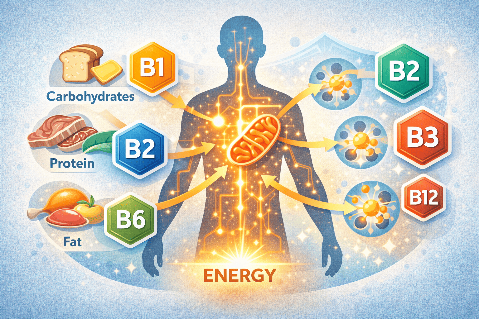비타민B군의 에너지 대사와 피로 회복 역할