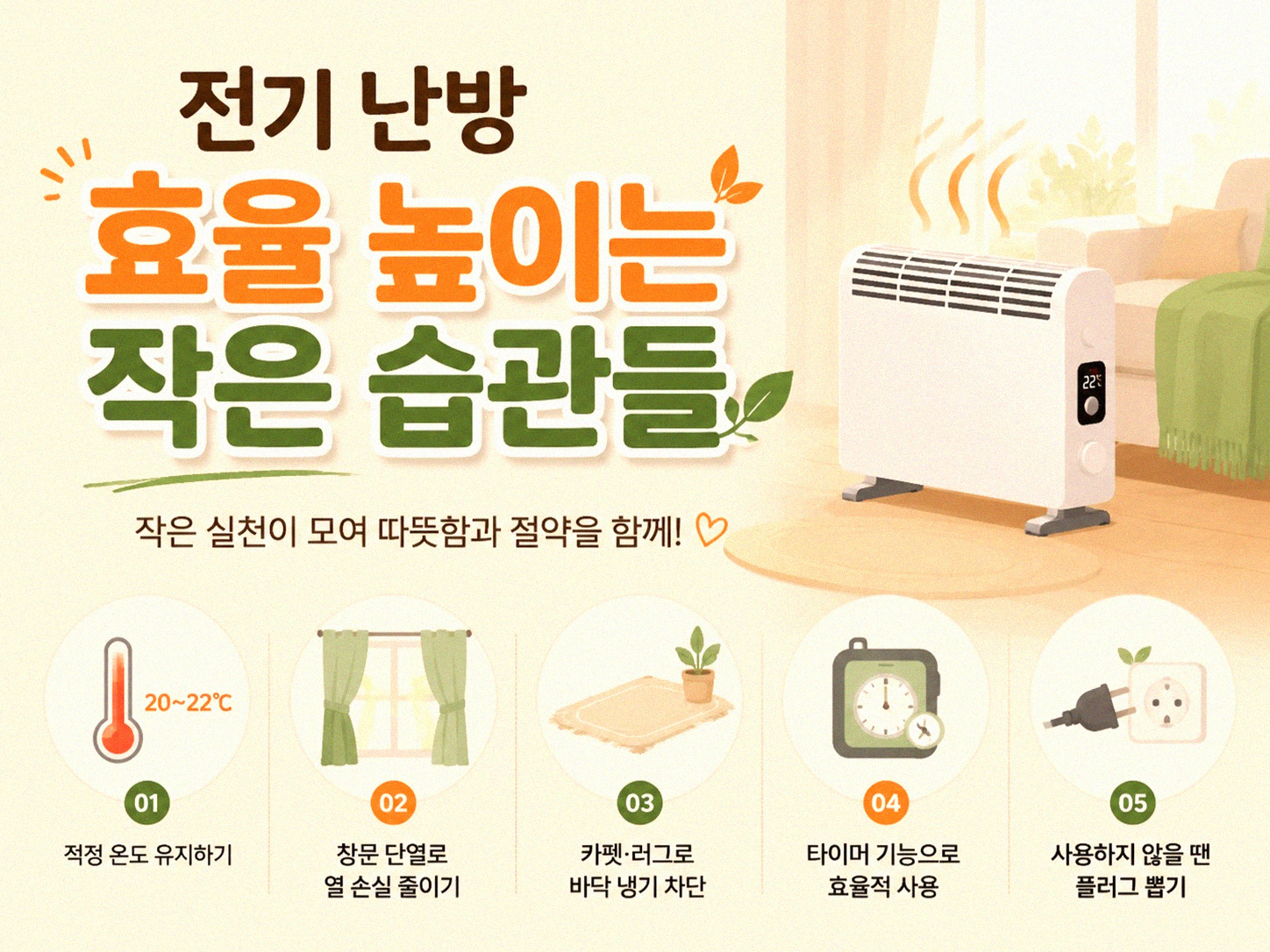 전기요금 절감 효과적인 작은 실천들