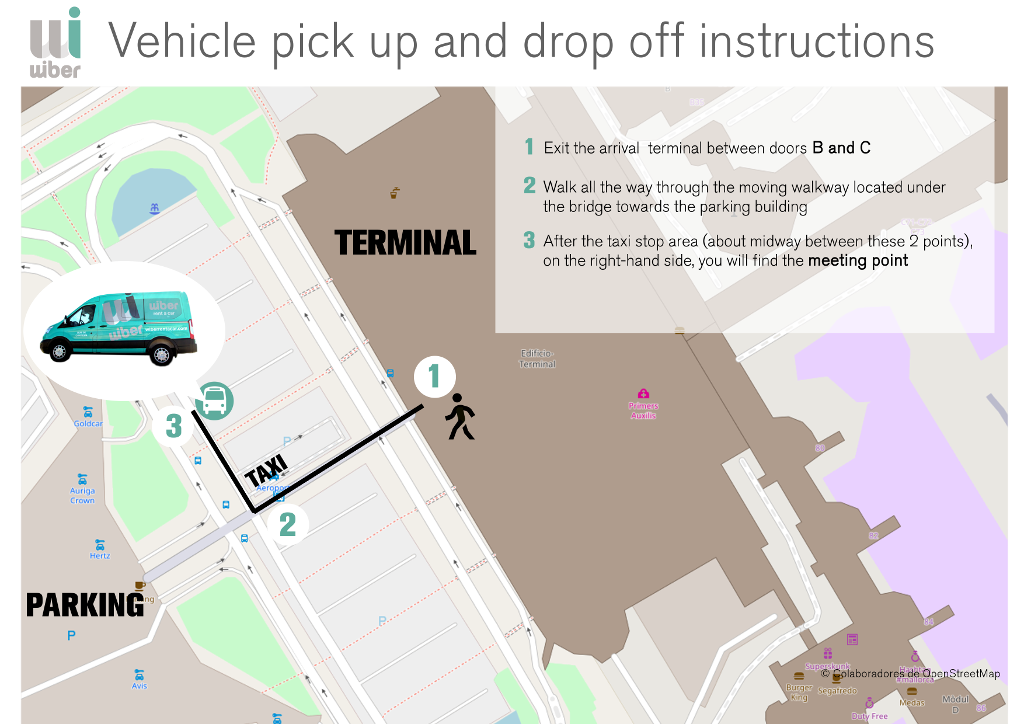 wiber 셔틀 타는 곳 지도 상 위치