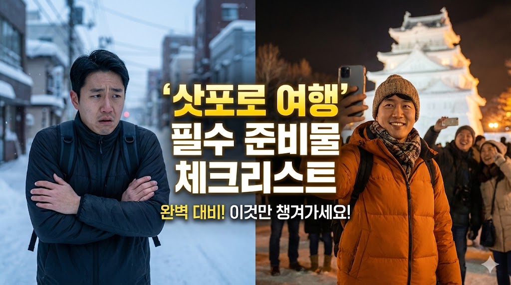 삿포로 여행 준비물, 이것만 챙기면 끝! (겨울 여행 완벽 대비 체크리스트 A to Z)