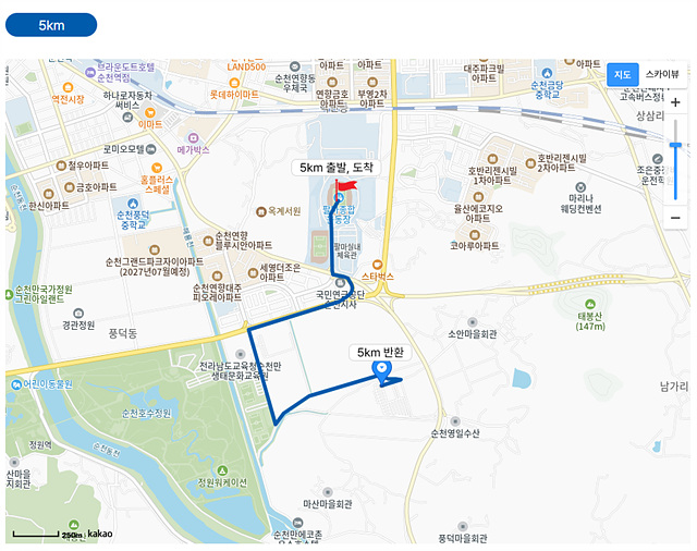 제25회 순천 남승룡 마라톤 대회일정 접수 방법 참가자격 코스별 지도