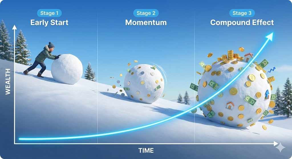 부자가 되는 가장 확실한 공식, 복리의 마법 완벽 해부 (단리와 복리의 차이, 시간의 힘, 스노우볼 효과)