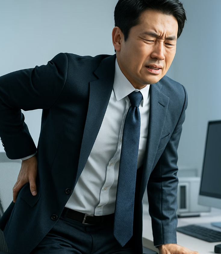 결정적 차이 2: 앉았다 일어설 때 &lsquo;악!&rsquo; 소리 나는 통증