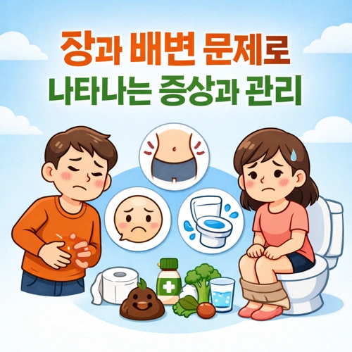 장과 배변 문제로 나타나는 다양한 증상 썸네일