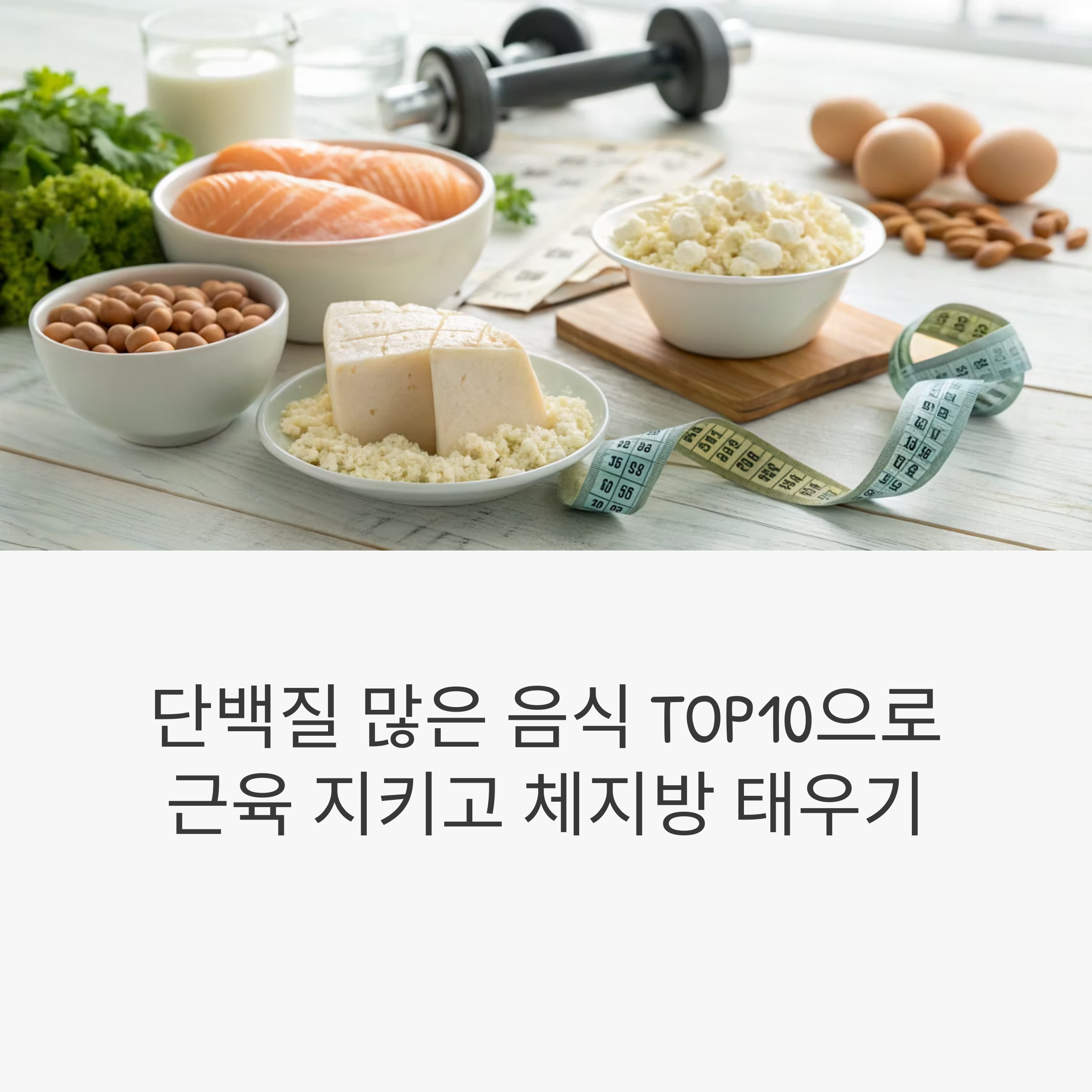 단백질 많은 음식 TOP10