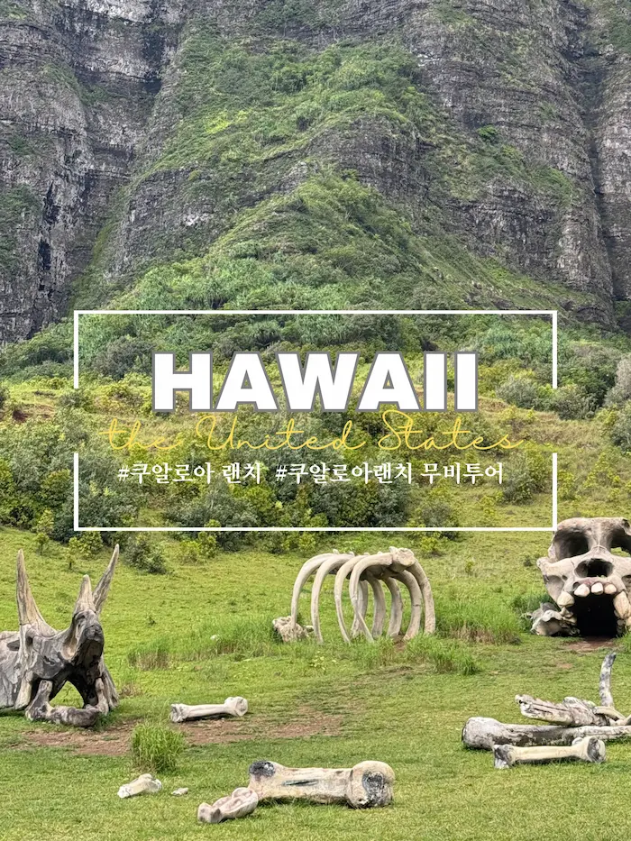 쿠알로아랜치 공룡뼈 조형물