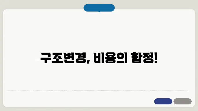구조변경 신고 비용