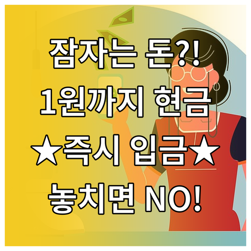 잠자는 카드 포인트 1원 단위 즉시 ..