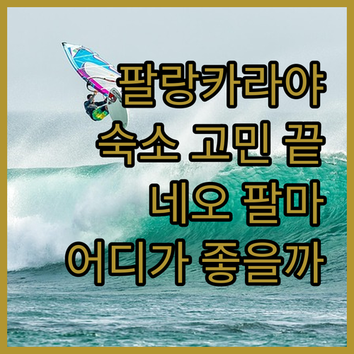 팔랑카라야 숙소 고민 끝 호텔 네오 ..